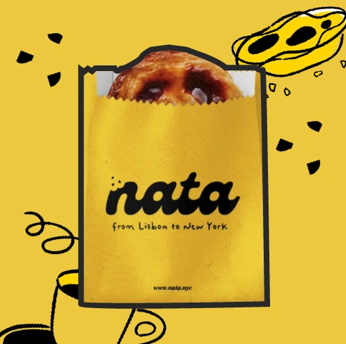 Single nata in yellow branded bag
